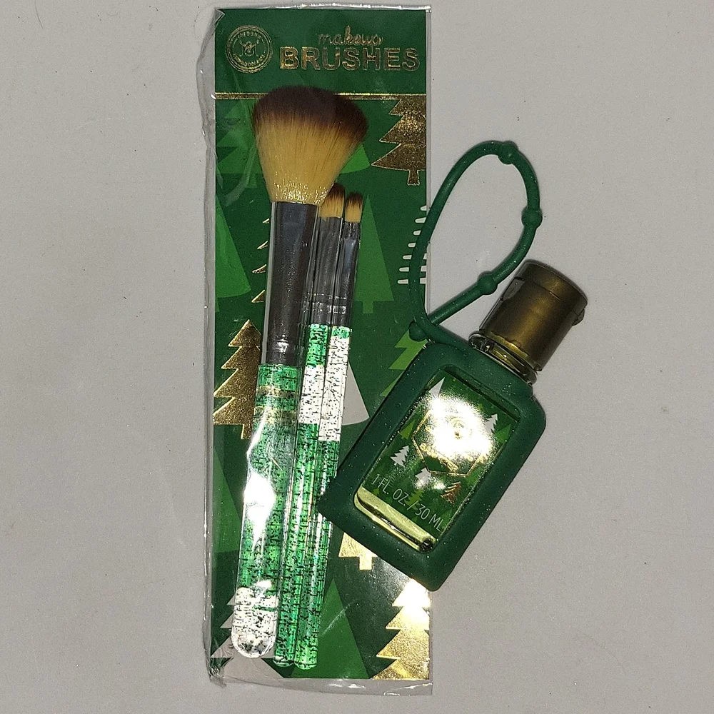 Holiday Make-Up Brushes and Sanitizer